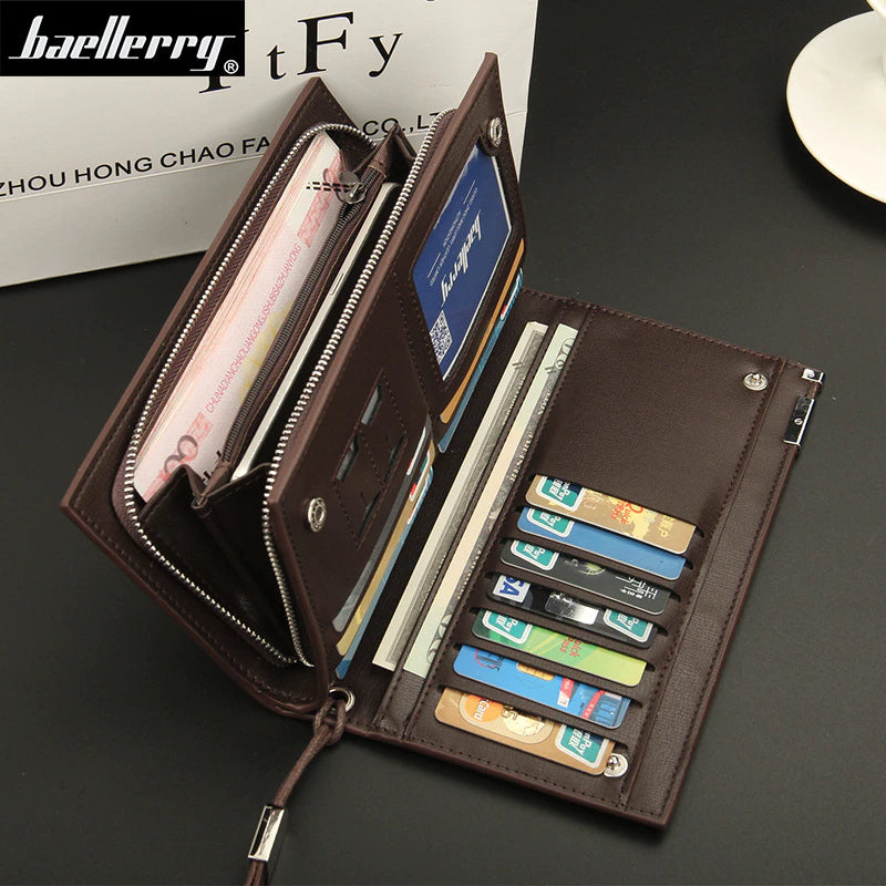 Baellery Long Mobile, Money and Cardholder Wallet for Men & Women