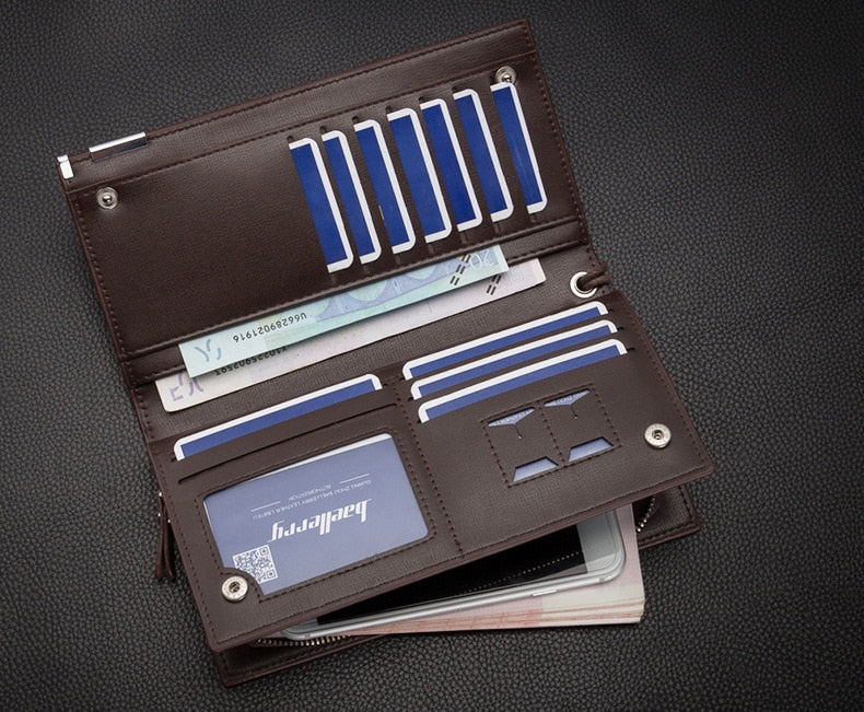 Baellery Long Mobile, Money and Cardholder Wallet for Men & Women