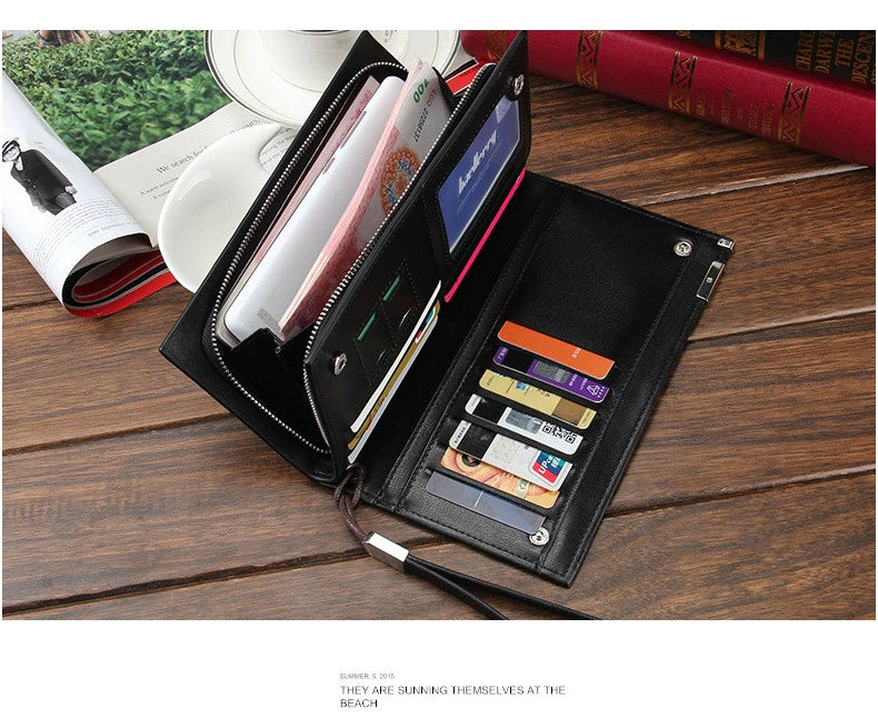 Baellery Long Mobile, Money and Cardholder Wallet for Men & Women