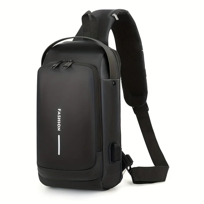 Anti-Theft Crossbody Bag with 3-digit combination lock and mobile charging port