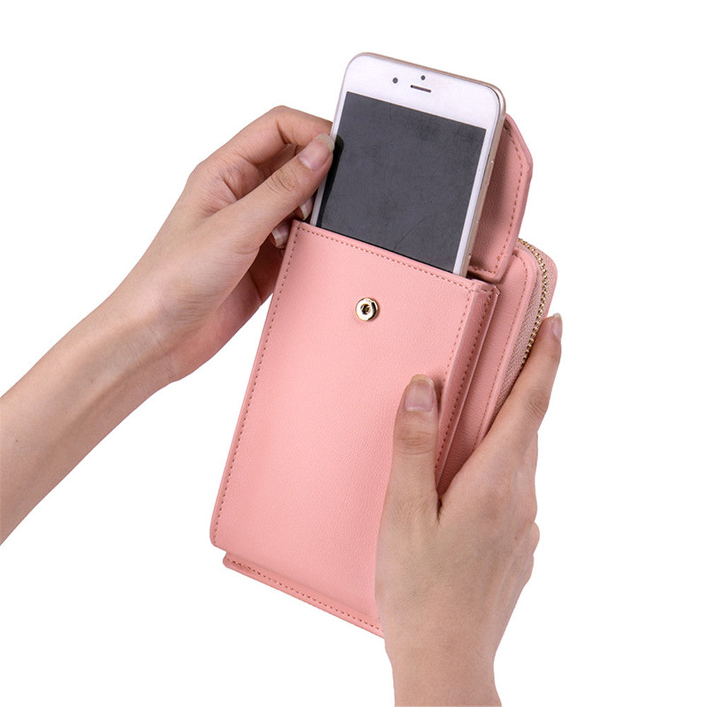 Female Crossbody Shoulder Phone and Money Bag cum Wallet for Women