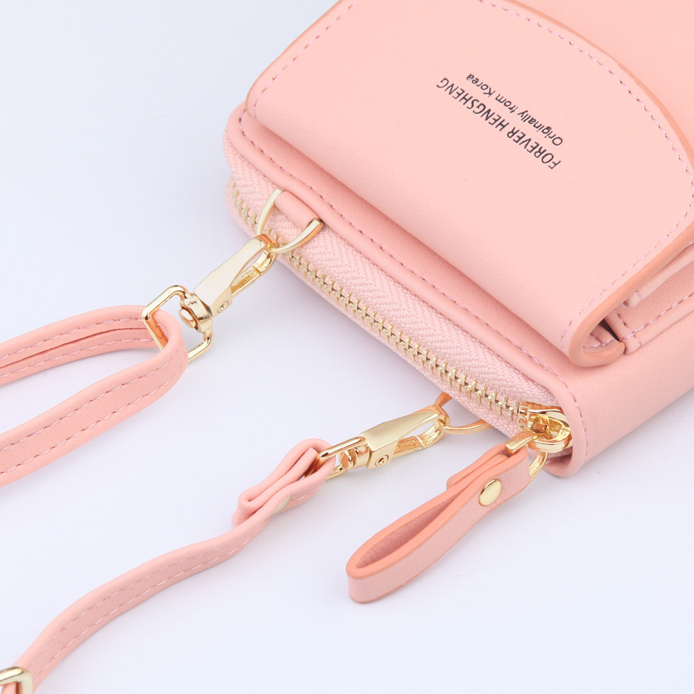 Female Crossbody Shoulder Phone and Money Bag cum Wallet for Women