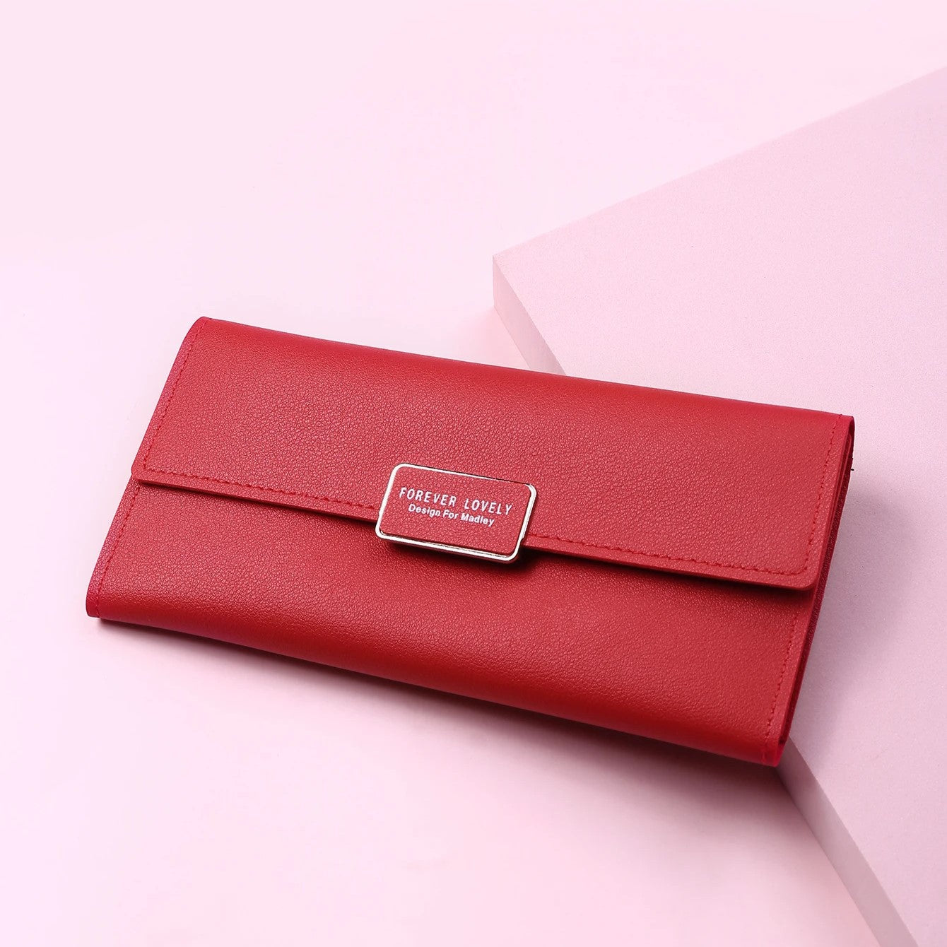 Long Luxury Synthetic Leather Money and Phone Wallet for Women