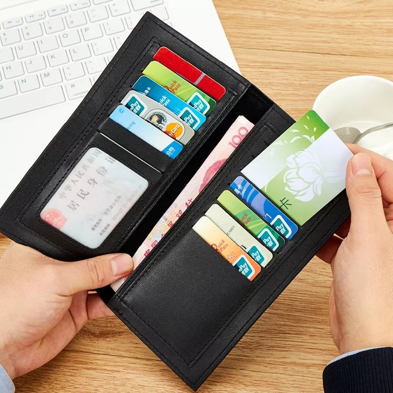 Kangro Fashion Wallet Vintage PU Leather Long Wallet for Men