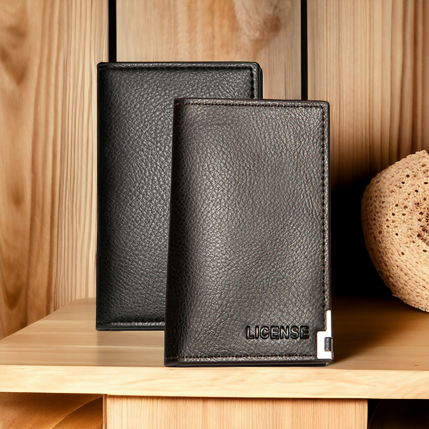 Minimal Slim Half Long Wallet for Men