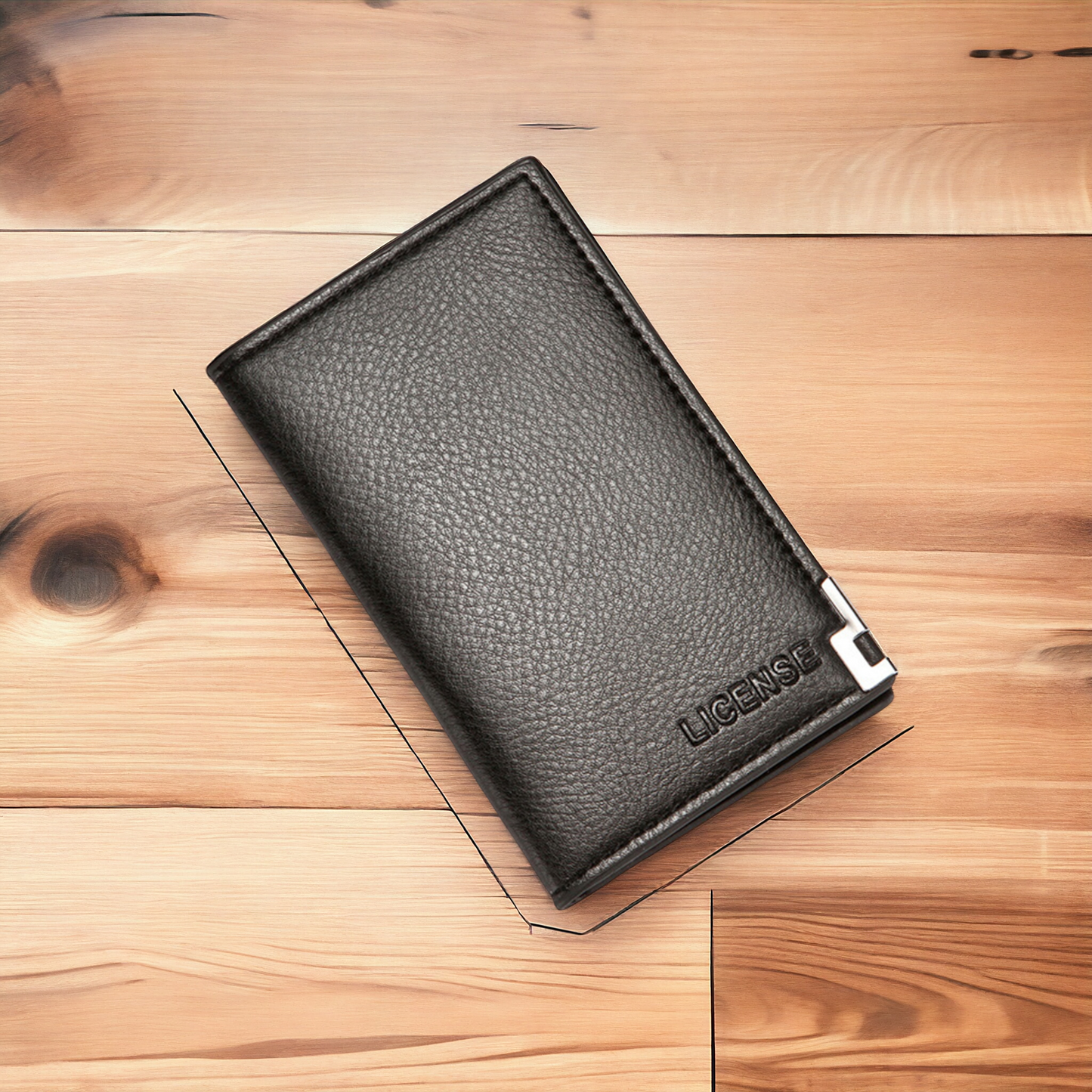 Minimal Slim Half Long Wallet for Men