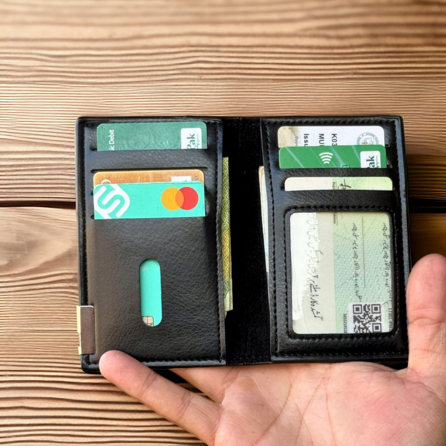 Minimal Slim Half Long Wallet for Men