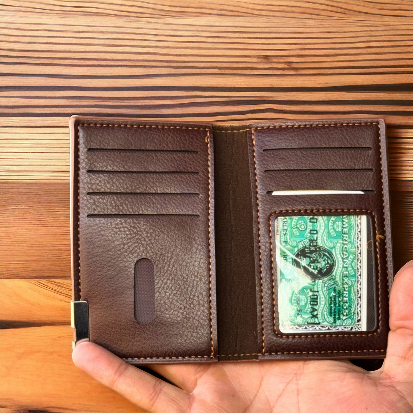 Minimal Slim Half Long Wallet for Men