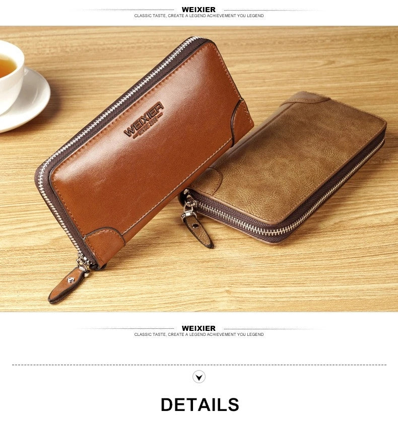 Weixier Long Soft Wallet and Clutch for Unisex