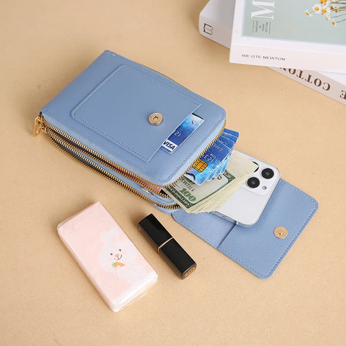 2-in-1 Women’s Crossbody Phone Bag & Multi-Compartment Wallet