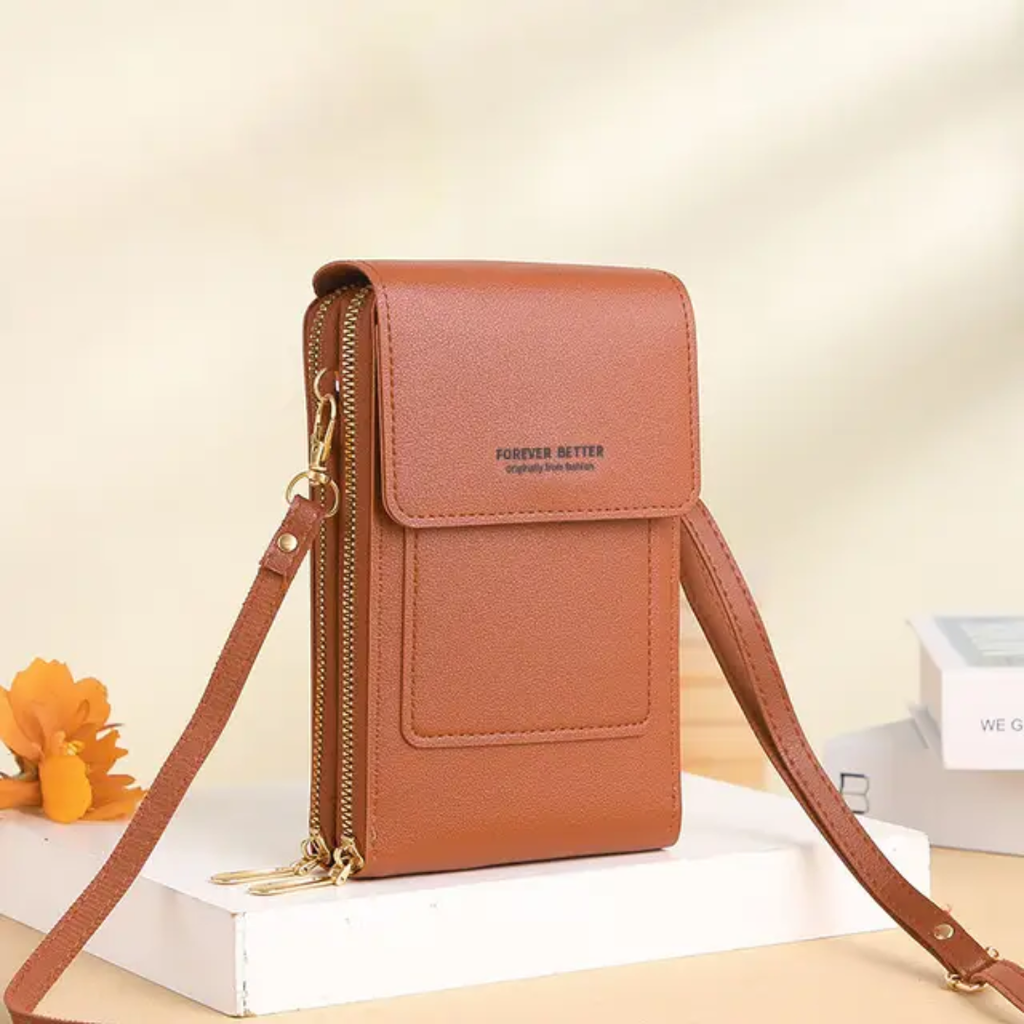 2-in-1 Women’s Crossbody Phone Bag & Multi-Compartment Wallet