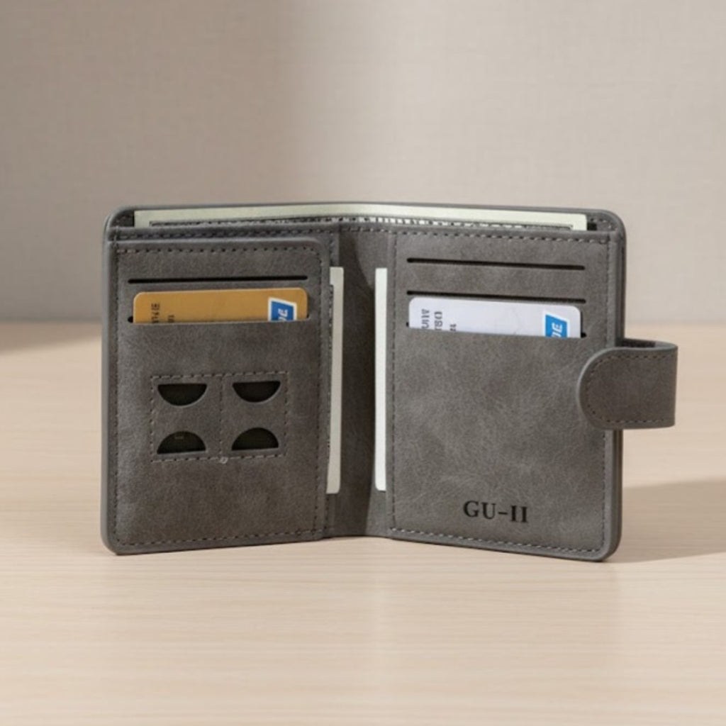 M Brand men's wallet interior with card slots