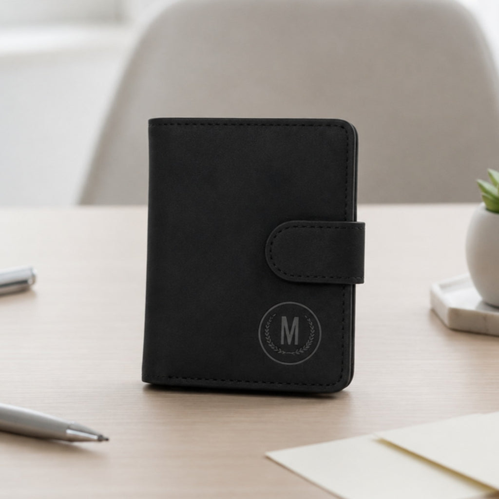 M Brand black men's wallet