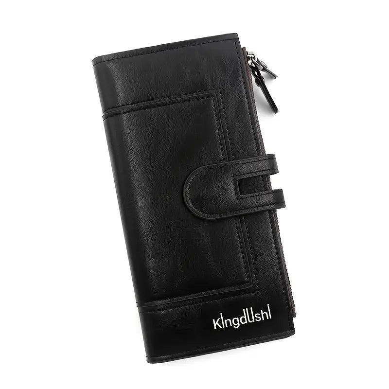 kIngdUshi Versatile Lightweight Long Clutch Wallet for Unisex