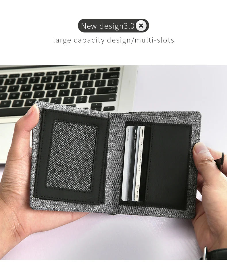 CarrKen Brand Slim Nylon Cloth Wallet and Multicardholder for Men
