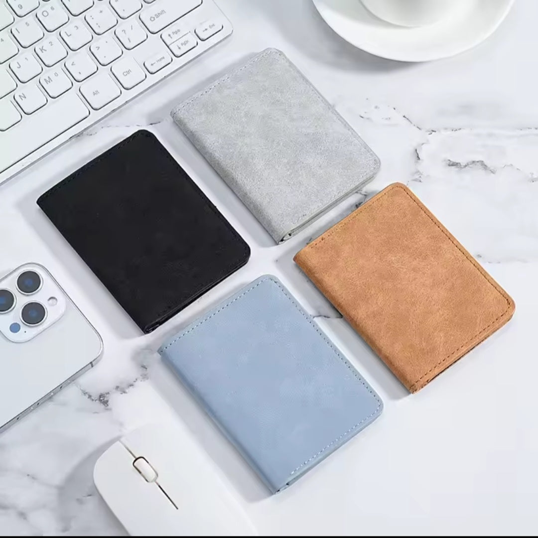 Slim Short Vertical Minimalist Cardholder Wallet for Men