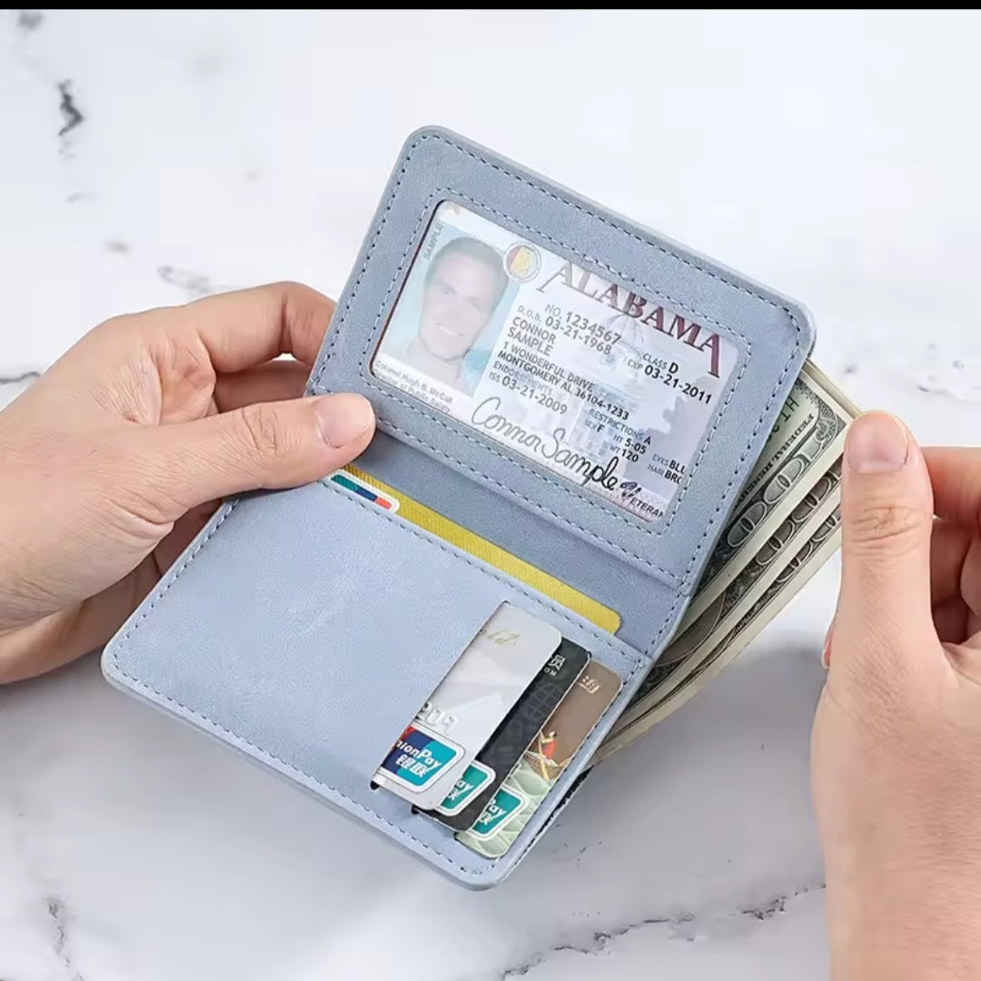 Slim Short Vertical Minimalist Cardholder Wallet for Men