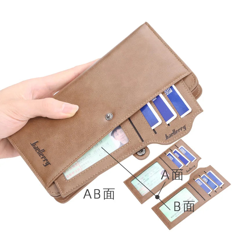Baellery Long with Extra Cardholder Wallet Purse for Unisex