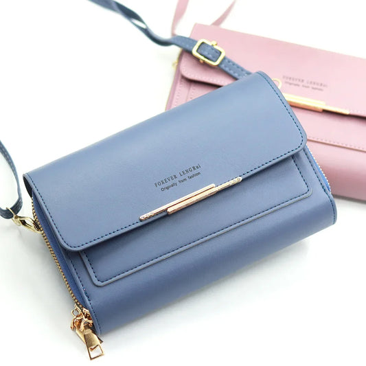 Forever Lengrui Large Capacity Double Zipper Multifunctional Wallet for Women