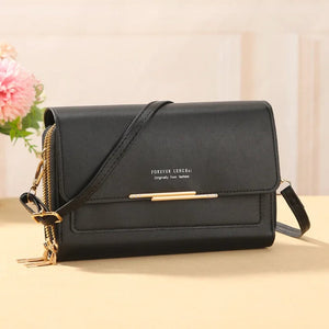Forever Lengrui Large Capacity Double Zipper Multifunctional Wallet for Women