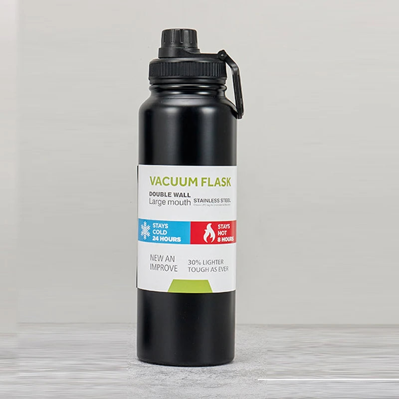 1000ml Imported Stainless Steel Portable Thermal Water Bottle