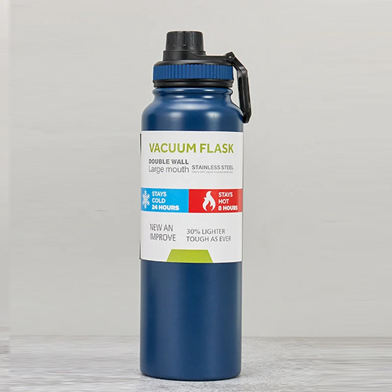 1000ml Imported Stainless Steel Portable Thermal Water Bottle