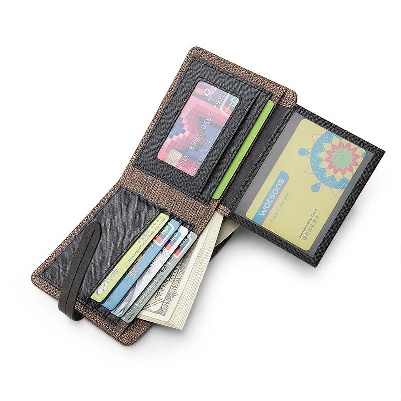 CarrKen Brand Slim Nylon Cloth Wallet and Multicardholder for Men