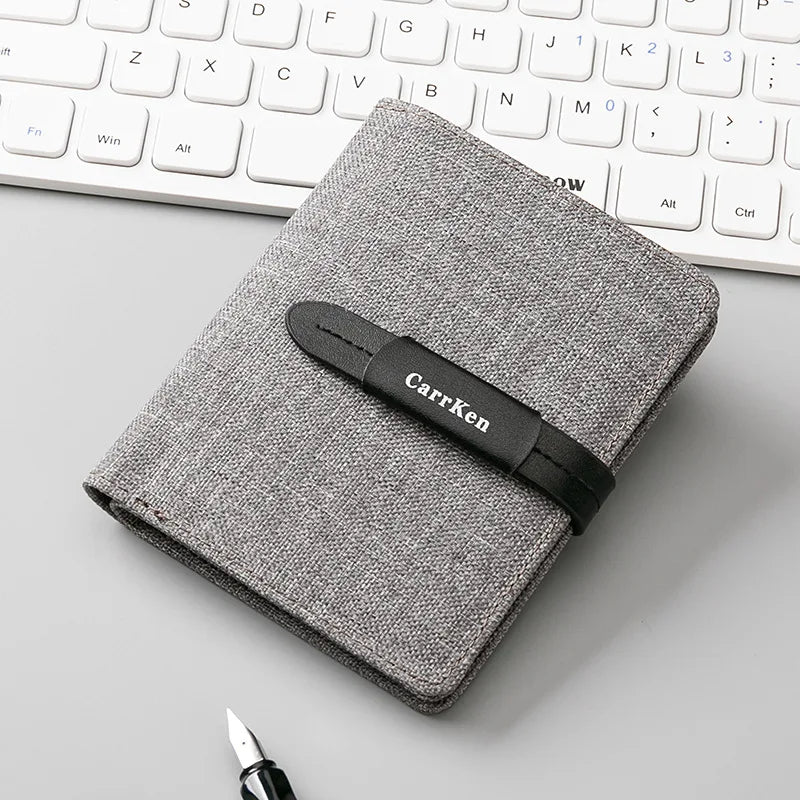 CarrKen Brand Slim Nylon Cloth Wallet and Multicardholder for Men