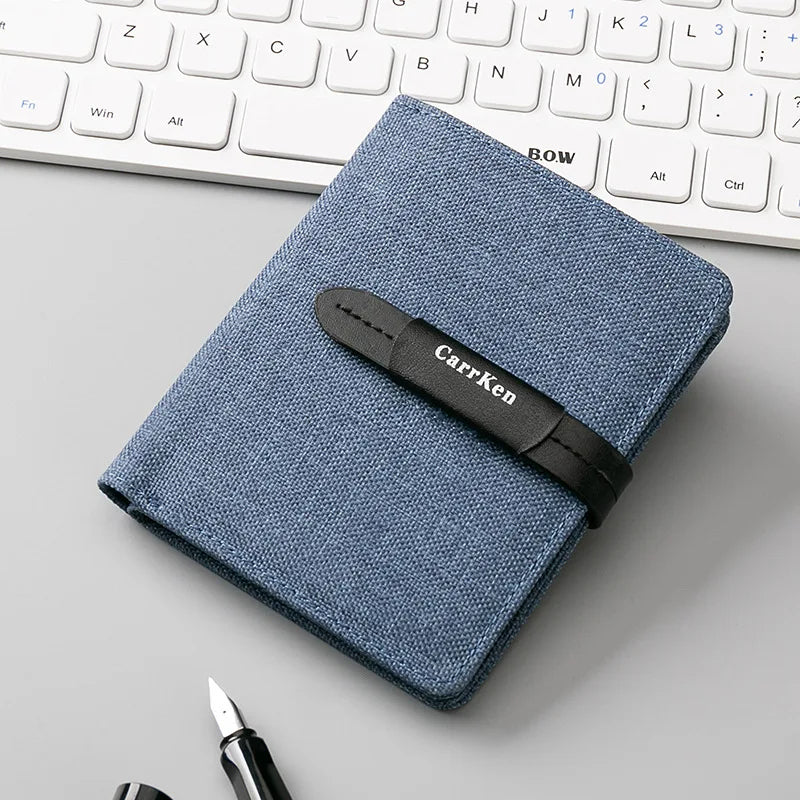 CarrKen Brand Slim Nylon Cloth Wallet and Multicardholder for Men