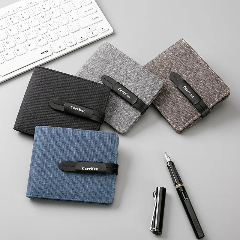 CarrKen Brand Slim Nylon Cloth Wallet and Multicardholder for Men