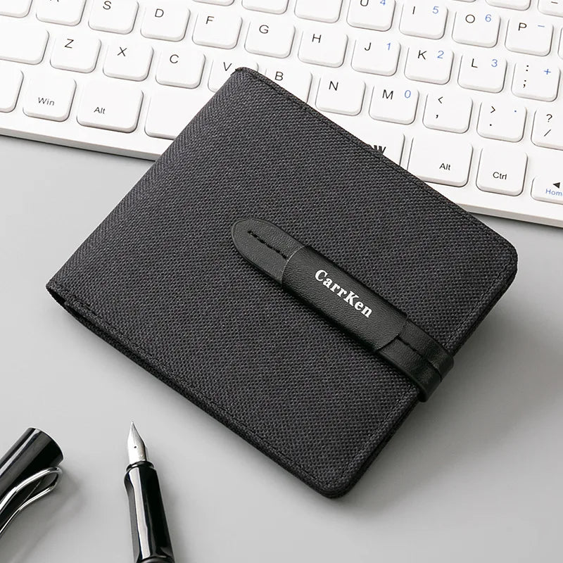 CarrKen Brand Slim Nylon Cloth Wallet and Multicardholder for Men