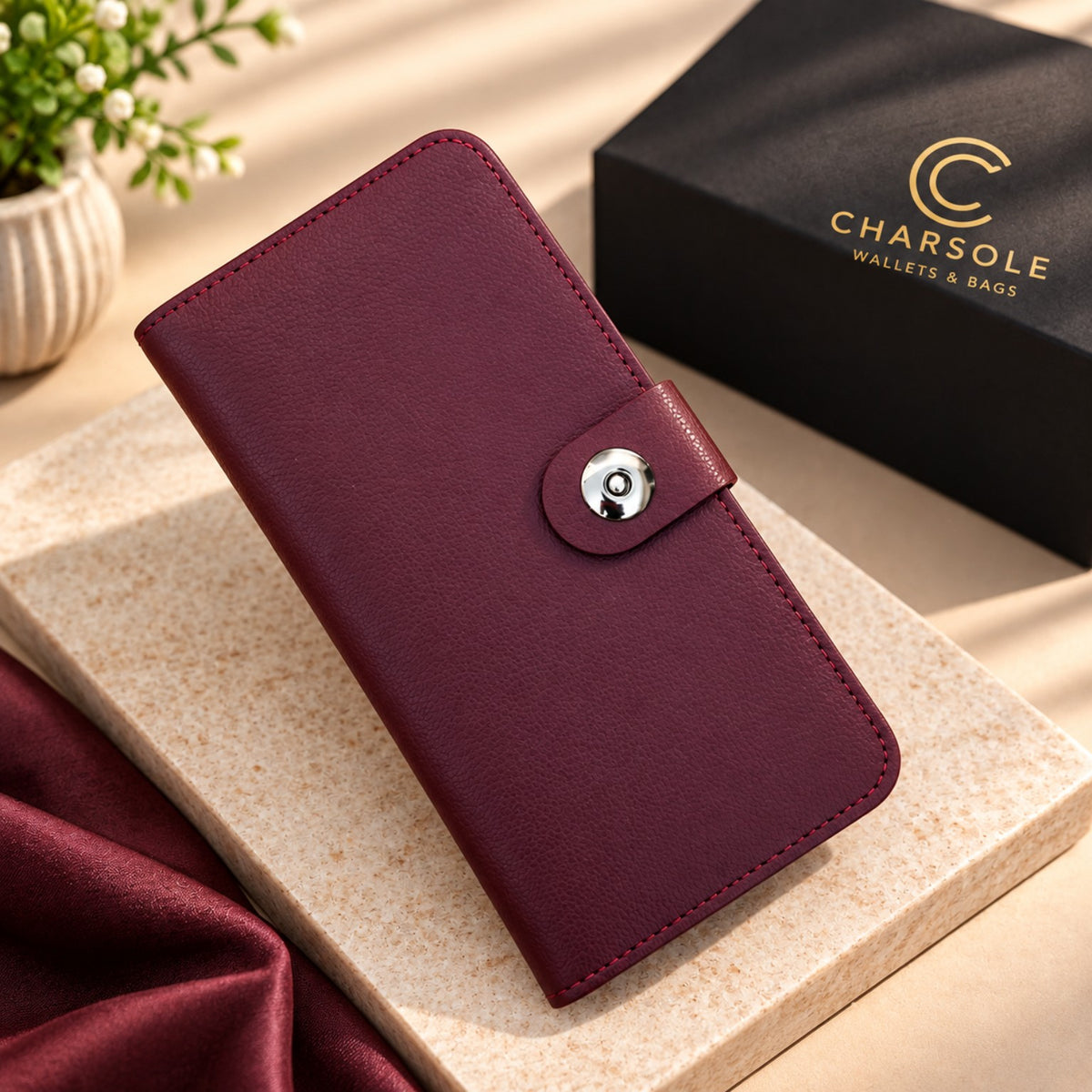 CHARSOLE premium long wallet