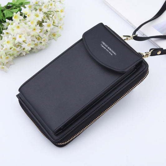 Female Crossbody Shoulder Phone and Money Bag cum Wallet for Women