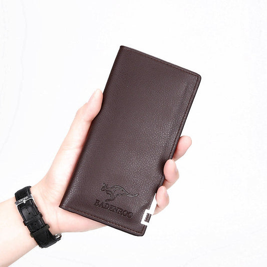 Kangro Fashion Wallet Vintage PU Leather Long Wallet for Men