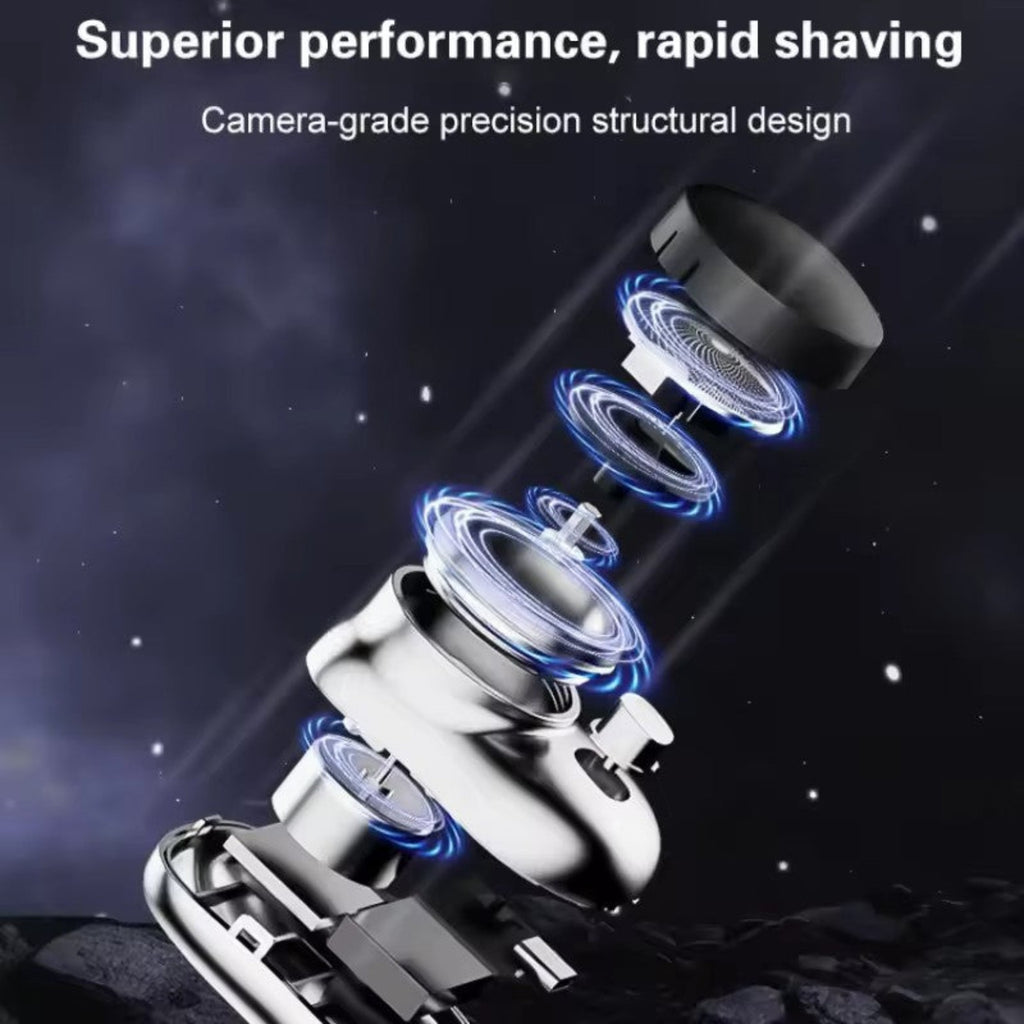 Electric shaver floating blade design