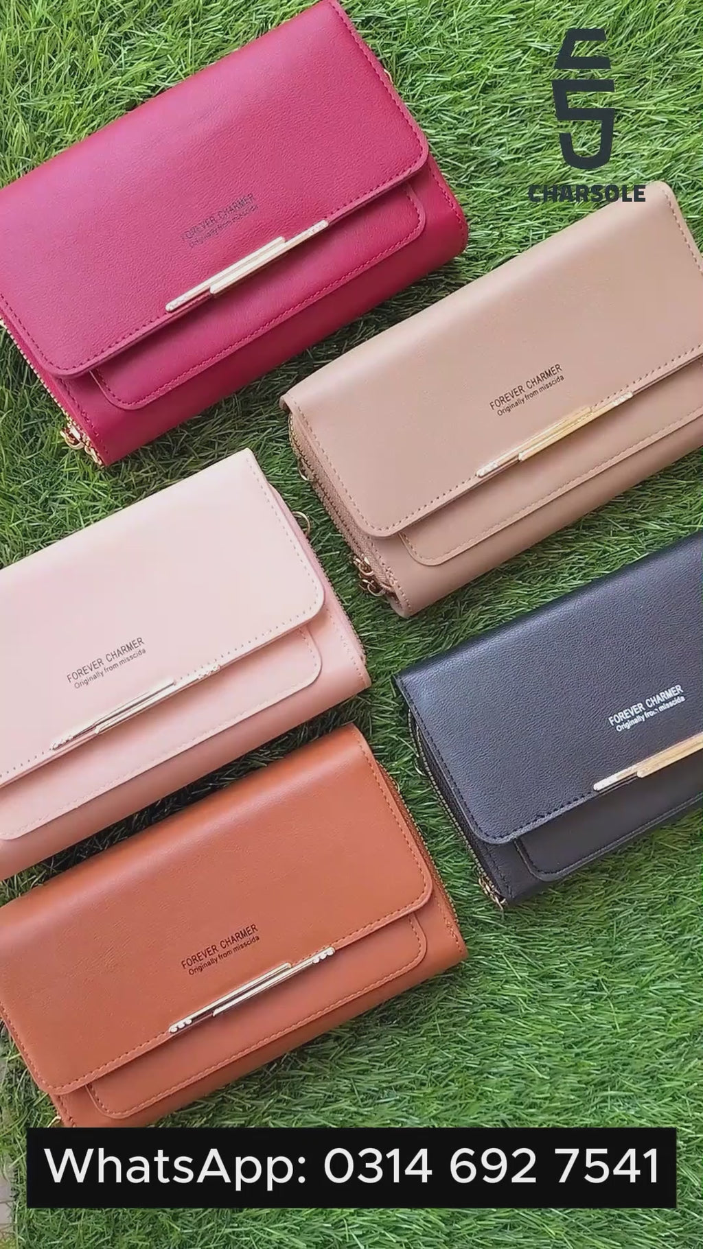 Charsole Large Capacity Double Zipper Wallet for Women - FY870