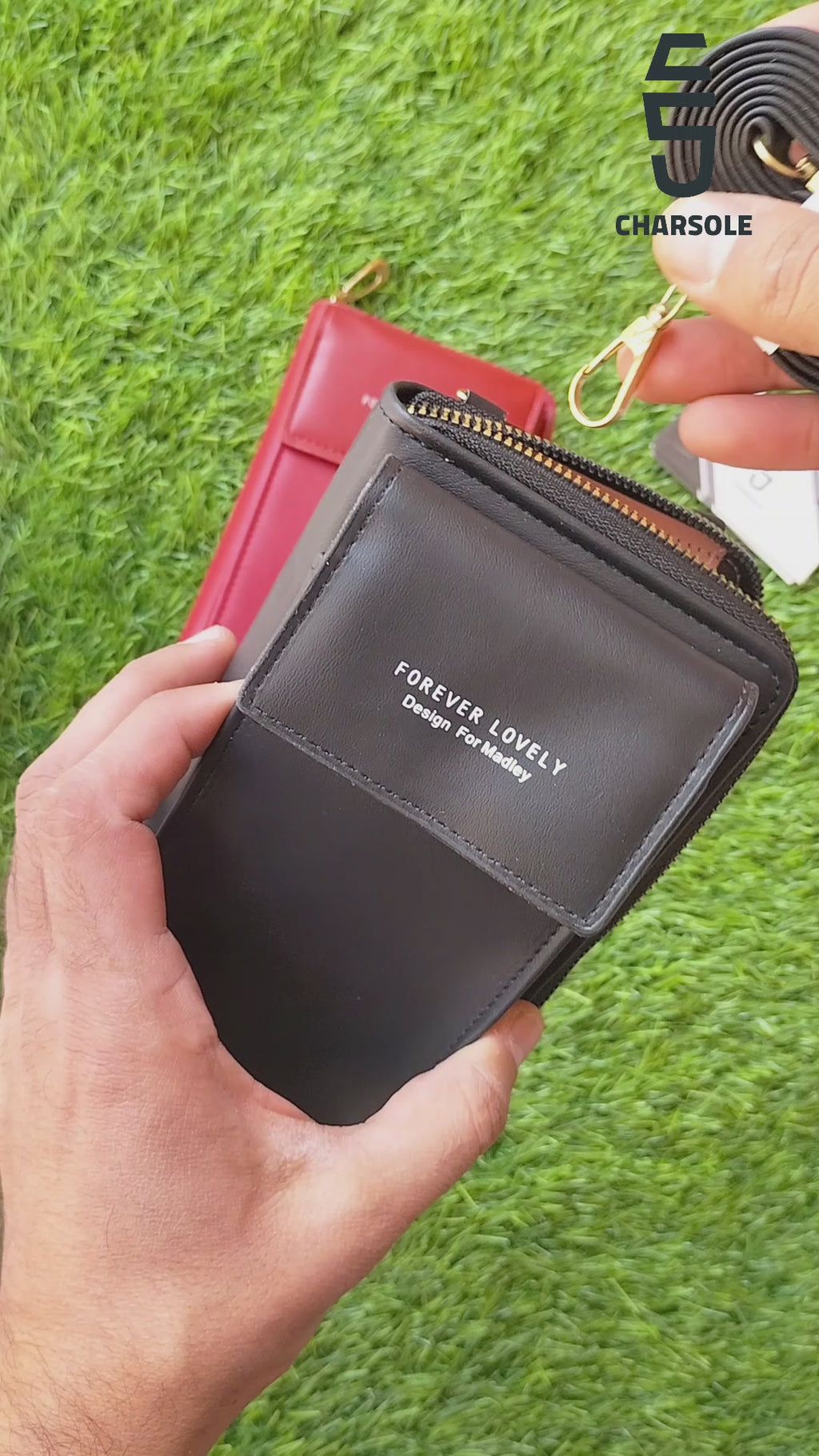 Female Crossbody Shoulder Phone and Money Bag cum Wallet for Women