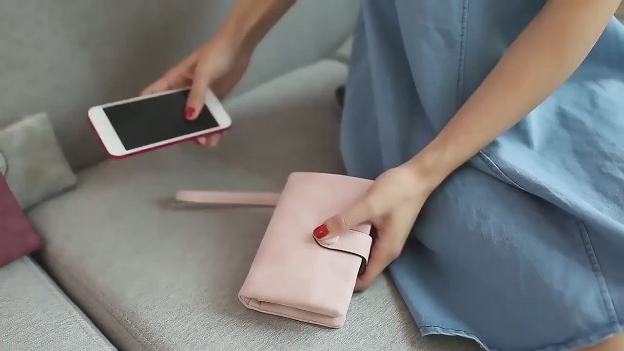 Tri-fold Short Soft Leather Women Wallets with Coin Zipper Pocket