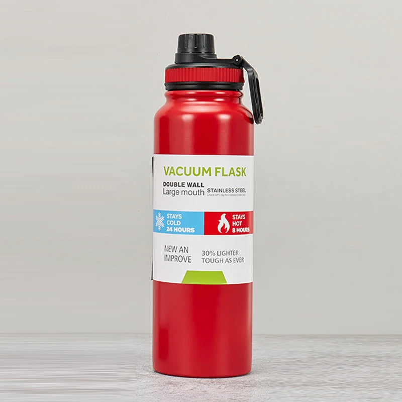 1000ml Imported Stainless Steel Portable Thermal Water Bottle