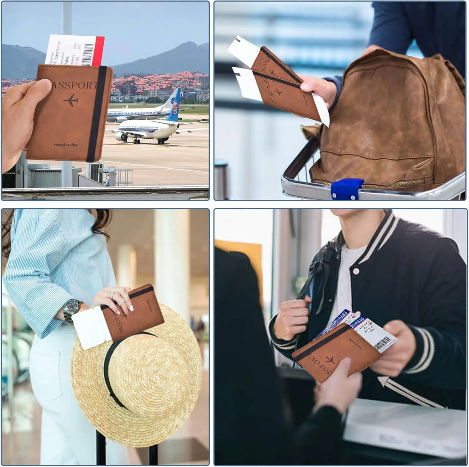Premium Travel Passport Holder Wallet