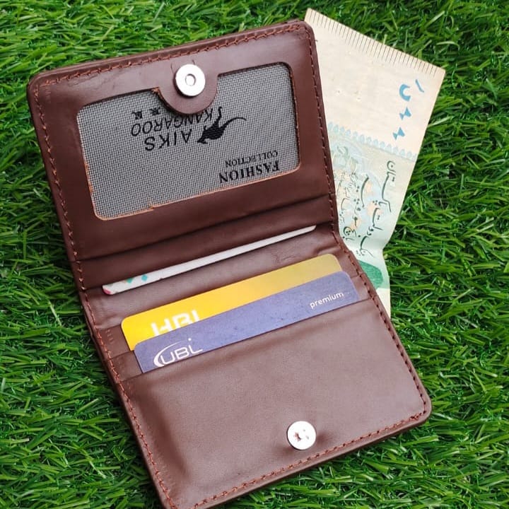 Small Genuine Cow Leather Handy Wallet and Cardholder for Men