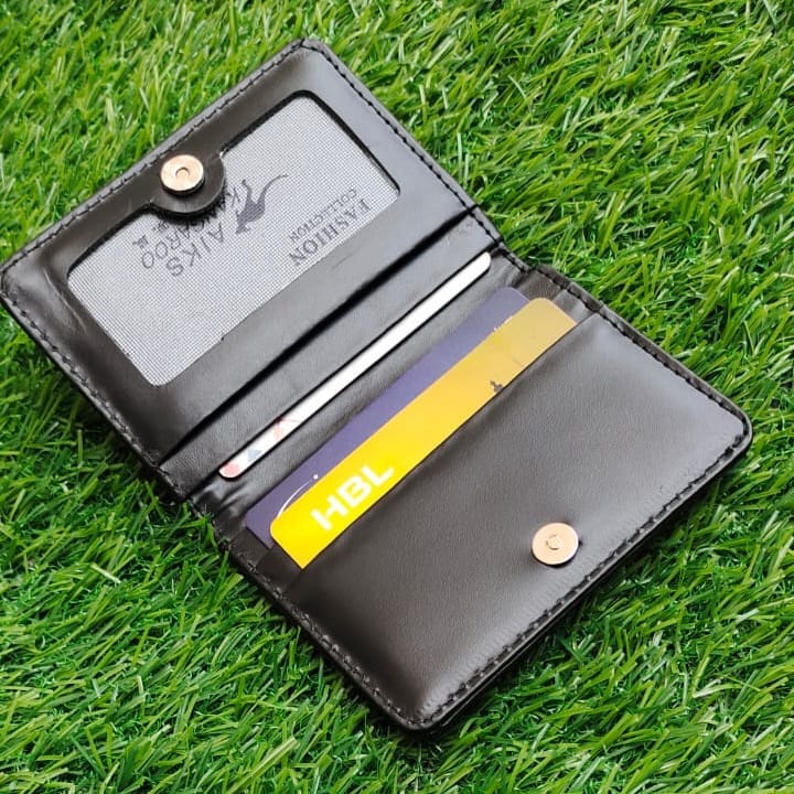 Small Genuine Cow Leather Handy Wallet and Cardholder for Men