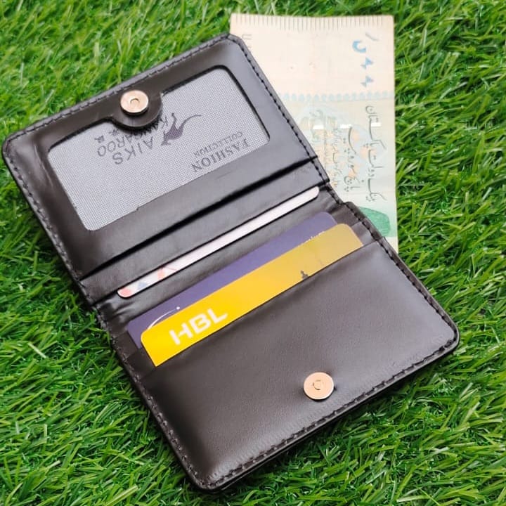 Small Genuine Cow Leather Handy Wallet and Cardholder for Men