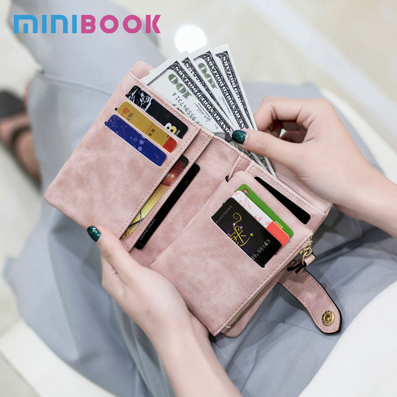 Medium Short Soft Leather Tri-fold Wallet for Women - AFT250