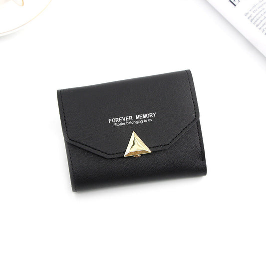 New Short Women Wallets Triangle Shaped Cute Small Women's Wallet