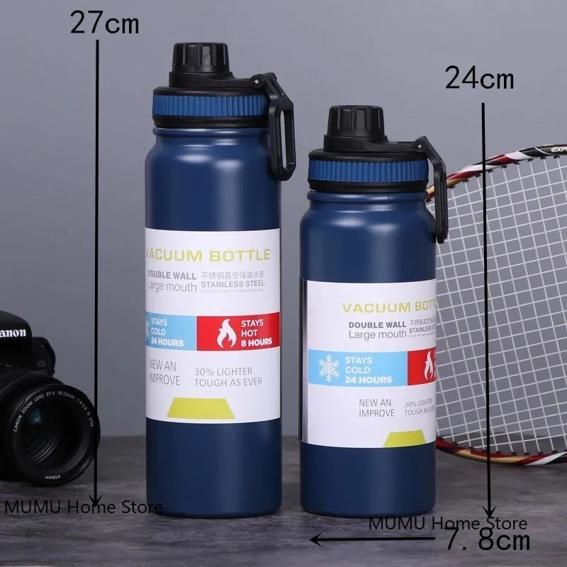1000ml Imported Stainless Steel Portable Thermal Water Bottle