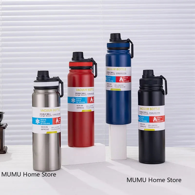 1000ml Imported Stainless Steel Portable Thermal Water Bottle