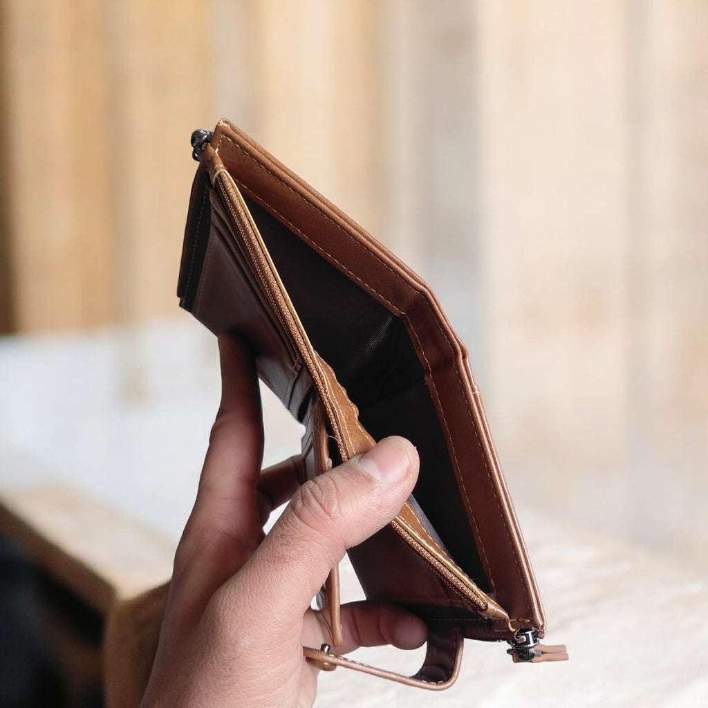 Double Zipper Short Balebaily Wallet for Men